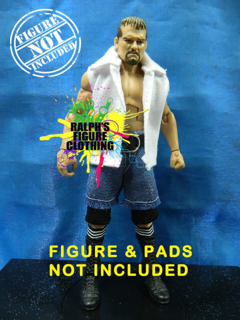 Jamie Noble White Vest and Shorts